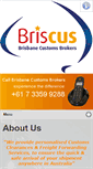 Mobile Screenshot of brisbanecustomsbrokers.com